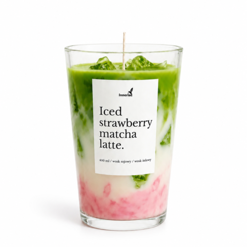 Truskawkowa matcha latte
