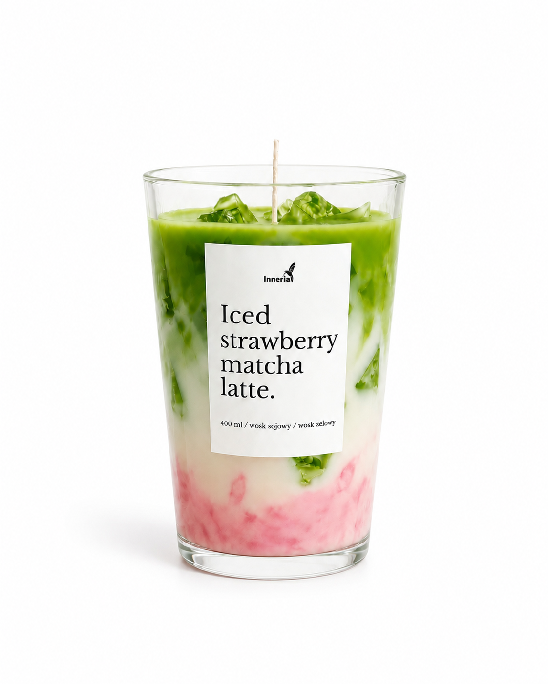 Truskawkowa matcha latte
